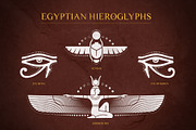 Egyptian Hieroglyphs Vector Set, an Illustration by S K Y B O X (Thumbnail 2 of 10)