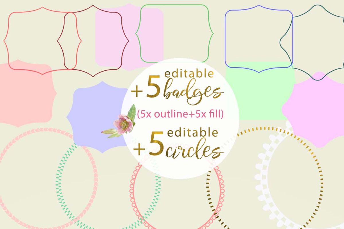 PINK TOOLBOX-70+DesignElements, an Illustration by watercolorwild.graphics (Photo 11 of 13)