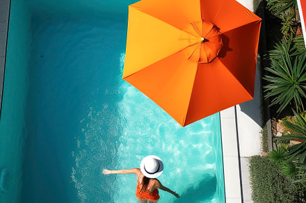 Girl in the pool from above, a Person Photo by huertas19