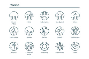 Circularity - Circle Line Icons