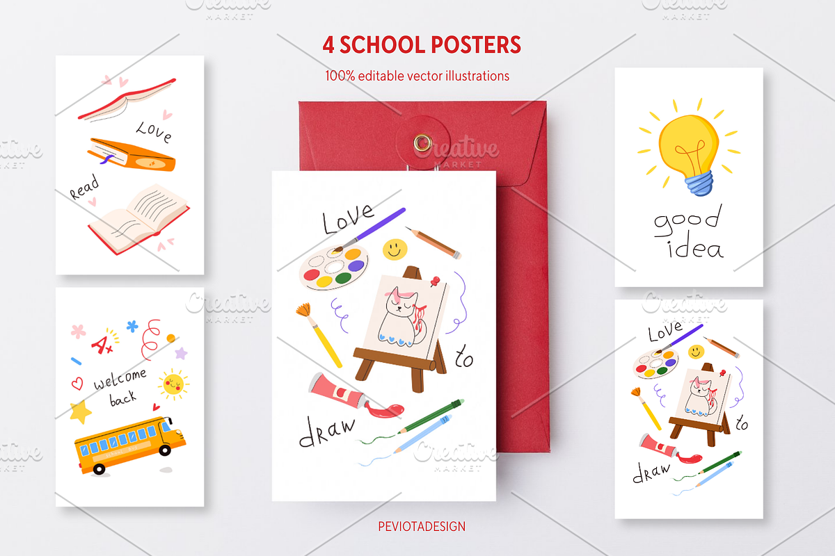 Back to school vector collection, an Education Illustration by Peviotadesign (Photo 5 of 13)