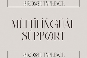 BROSSE Classy Ligature Serif