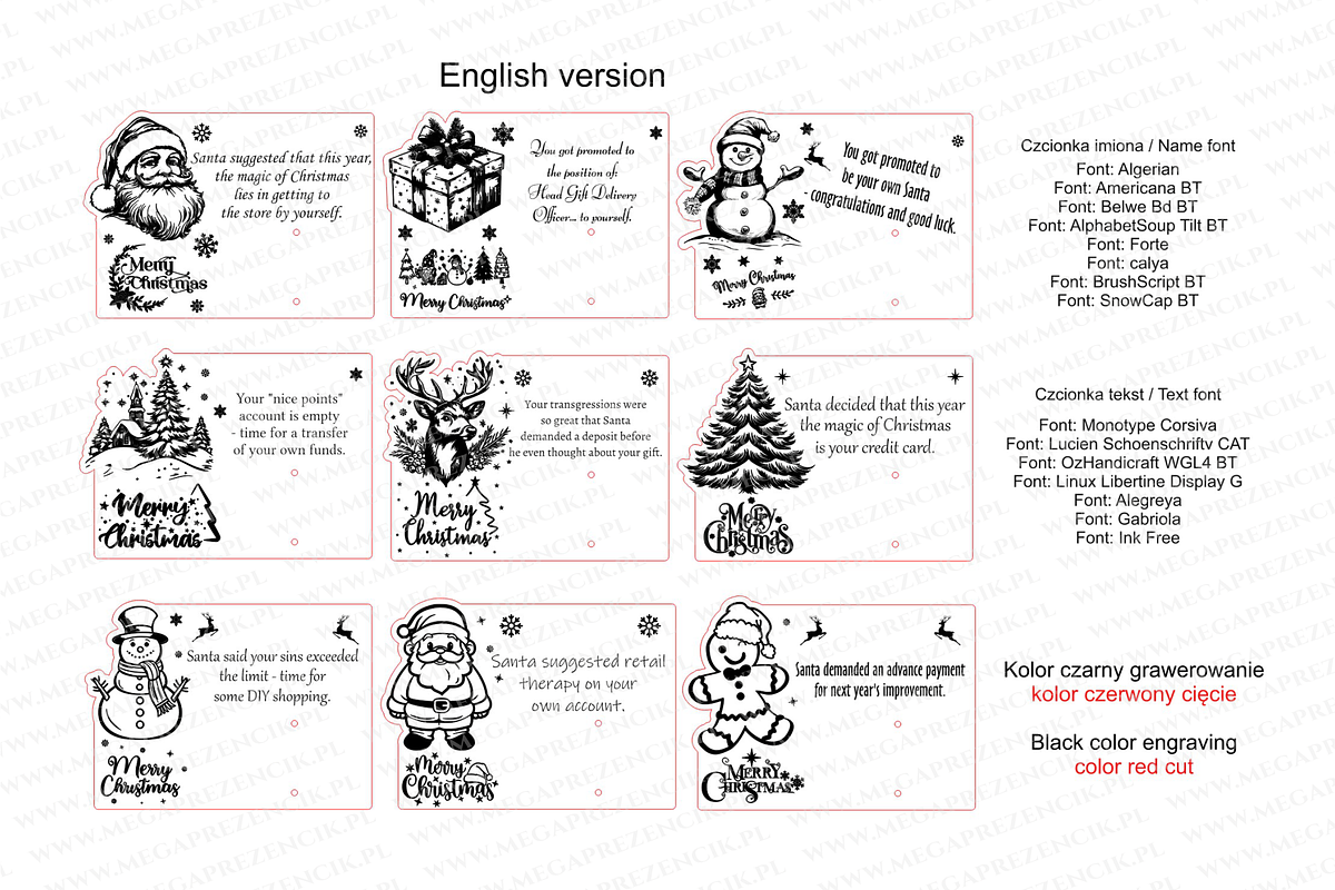Laser Christmas voucher for money, a Pattern Graphic by MegaPrezencik (Photo 7 of 7)
