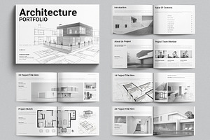 Architecture Portfolio Brochure, a Brochure Template by E-Type