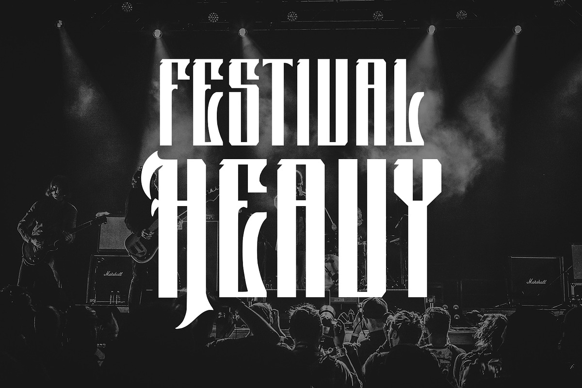 Murvhiz Blackletter Display Font, a Blackletter Font by Maulana Creative (Photo 7 of 7)