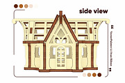 Small 3d Greenhouse - Laser Cut File, an Object Graphic by VectorPainter (Thumbnail 11 of 14)