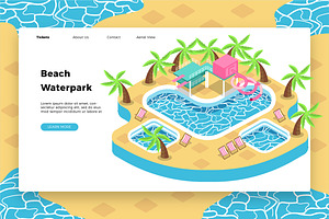 BeachWaterpark- Banner &Landing Page