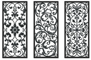Decorative Floral Panel Silhouette, an Illustration by musafir_fashion (Thumbnail 3 of 21)