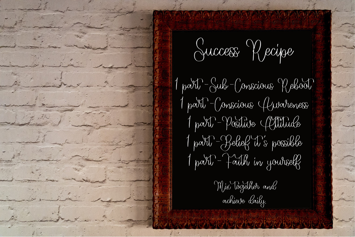 Elegance Handwritten Font, a Script Font by Kimber Shook (Photo 2 of 6)