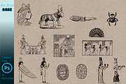 Photoshop Egyptian Brush Tattoo Art, a Brush Add-On by ArtPrintBabe (Thumbnail 6 of 8)
