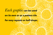 Decorative Sunflower Line Art Bundle, a Decorative Illustration by kristiangallagher (Thumbnail 4 of 9)
