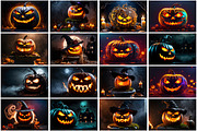 Creepy Halloween Pumpkin Wallpaper, a Background Graphic by Forhadx5 (Thumbnail 5 of 8)