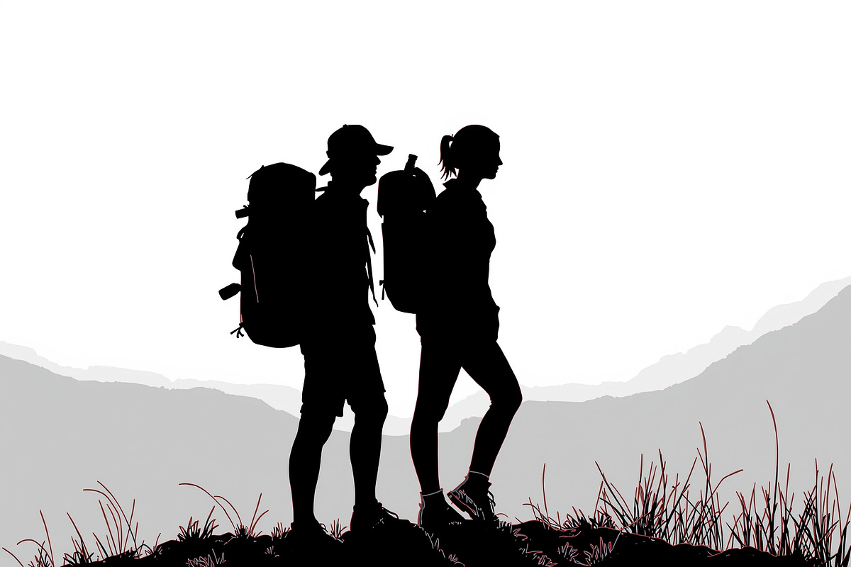 Hiker and Mountain Bundle, an Illustration by Creativeshirt (Photo 19 of 21)