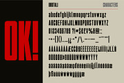 Brutali: Industrial Display Font, a Sans Serif Font by ANDR35 (Thumbnail 5 of 7)