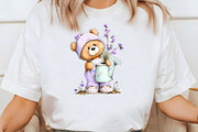 Whimsical spring teddy bear Clipart, an Illustration by Designworld (Thumbnail 6 of 7)