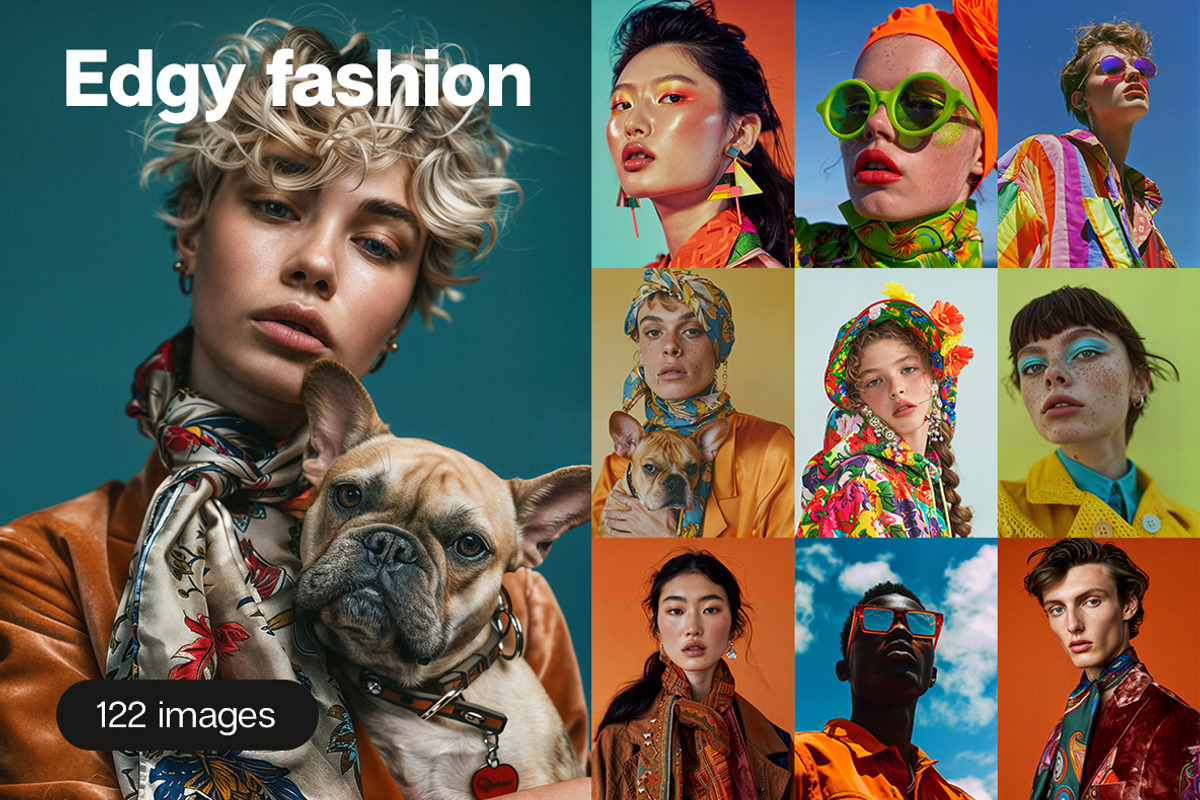 122 Edgy fashion images, a Beauty & Fashion Photo by Handmadefont (Photo 1 of 17)