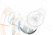 Futuristic high tech backgrounds, a Decorative Illustration by VectorShop (Thumbnail 3 of 10)