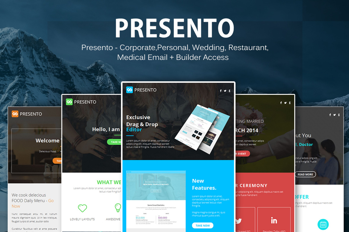 Theemon Email Bundle #4, an Email Template by NancyS