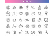 Ethics Vector Icons, an Outline Icon by Tettygreen (Thumbnail 1 of 2)