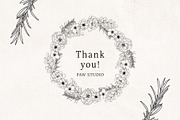 Floral Line Art SVG Botanical Frames, an Illustration by PawGraphic (Thumbnail 10 of 10)
