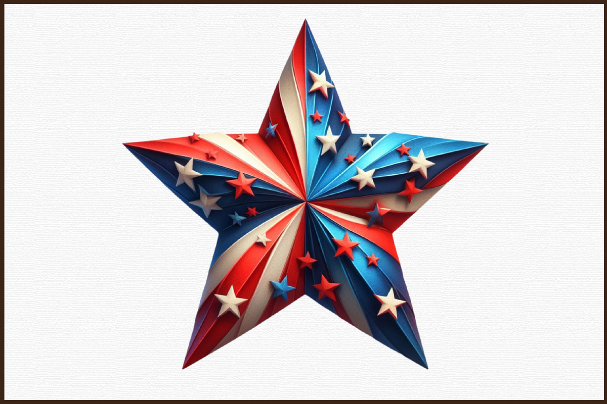 American Patriotic Star Clipart, an Illustration by Sublimation Artist (Photo 3 of 6)