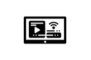 Smart TV Multimedia Hub Icons, a Graphic by hafijul (Thumbnail 3 of 15)