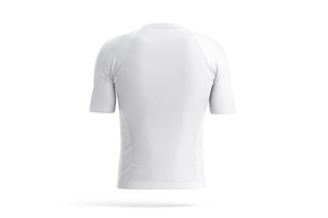 White Men Cycling Jersey 3D Model