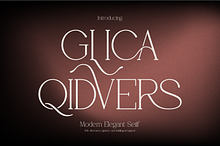 Glica Qidvers | Modern Elegant Serif