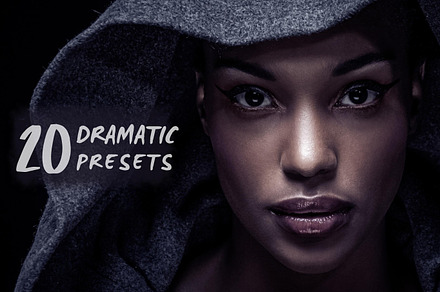 20 Dramatic Lightroom Presets V1, an Action Add-On by RamsaGraphi