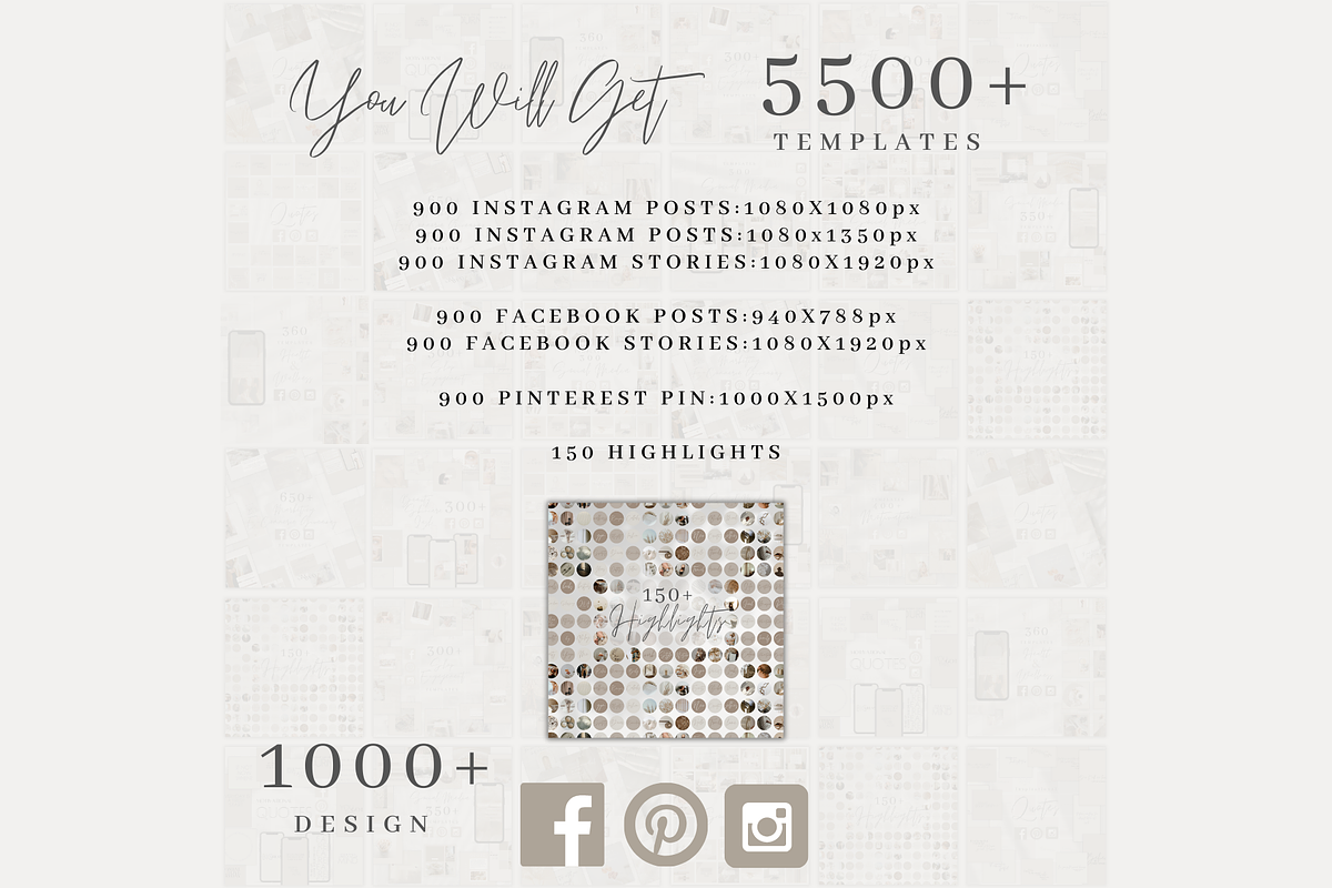 Canva Instagram Post Story Bundle, a Social Media Template by BRANDcontent (Photo 3 of 8)