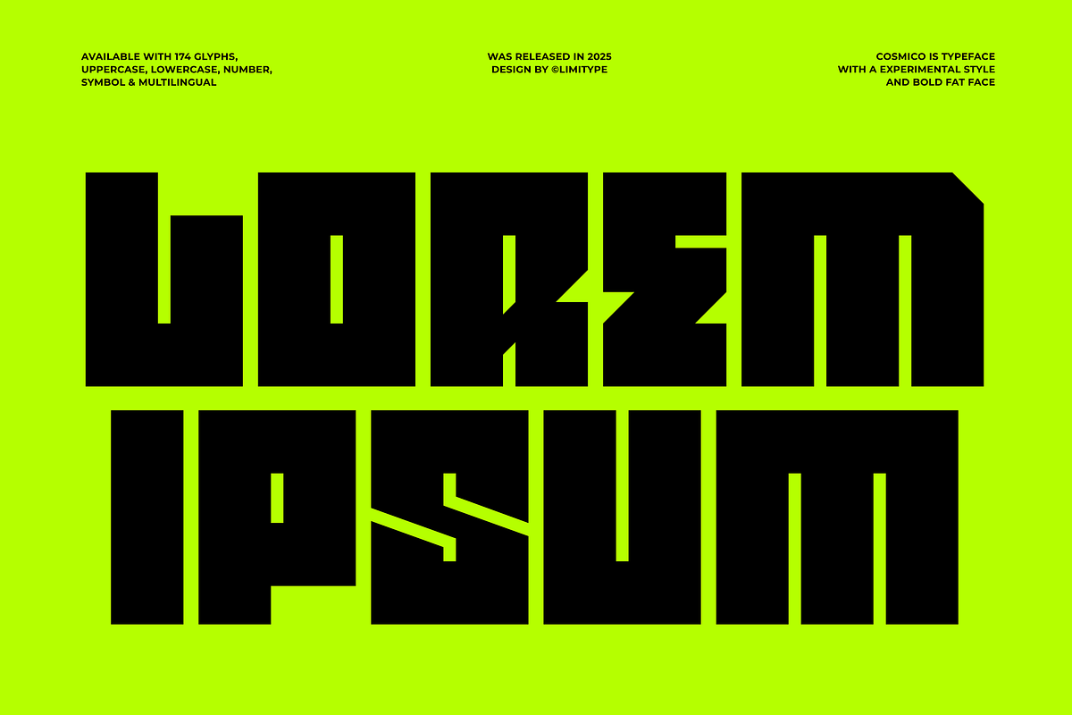 Cosmico - Bold Font, a Sans Serif Font by limitype (Photo 2 of 10)
