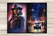 Noire Detective Ephemera | Art Noir, a Person Illustration by GlamArtZhanna (Thumbnail 6 of 9)