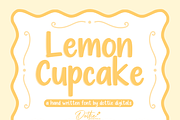 Lemon Cupcake Font – Handwritten San, a Sans Serif Font by Dottie Digitals (Thumbnail 1 of 3)