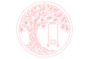 Tree Swing Circle Laser Cut SVG, an Object Graphic by DreamCafeArt (Thumbnail 3 of 3)