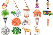 99 PHILIPPINE ICONS! Watercolor PNG, an Illustration by LilyBoo Clipart (Thumbnail 3 of 6)