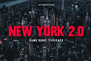 New York 2.0 - Sans Serif Typeface, a Sans Serif Font by AN Productions (Thumbnail 1 of 9)