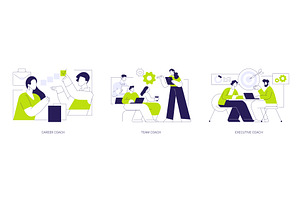 Business coaching isolated cartoon, a Finance Illustration by Visual Generation