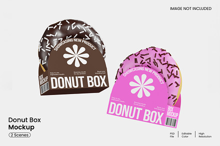 Donut Box Mockup, a Mockup by Unerispace