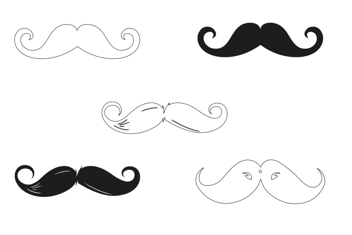 Hipster Moustaches Set 1 Procreate, a Brush Add-On by Disasterology Ink (Photo 6 of 10)