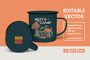 Rest in Camp, a Seasonal Illustration by Mangustudio (Thumbnail 3 of 3)