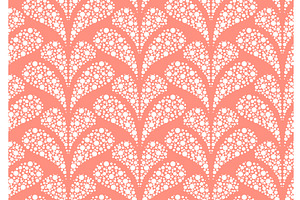 Flower geometric pattern with points, a Pattern Graphic by RODINA