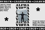 Calby Blur, a Serif Font by Craft Supply Co. (Thumbnail 3 of 8)