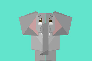 Elephant Vector Graphic