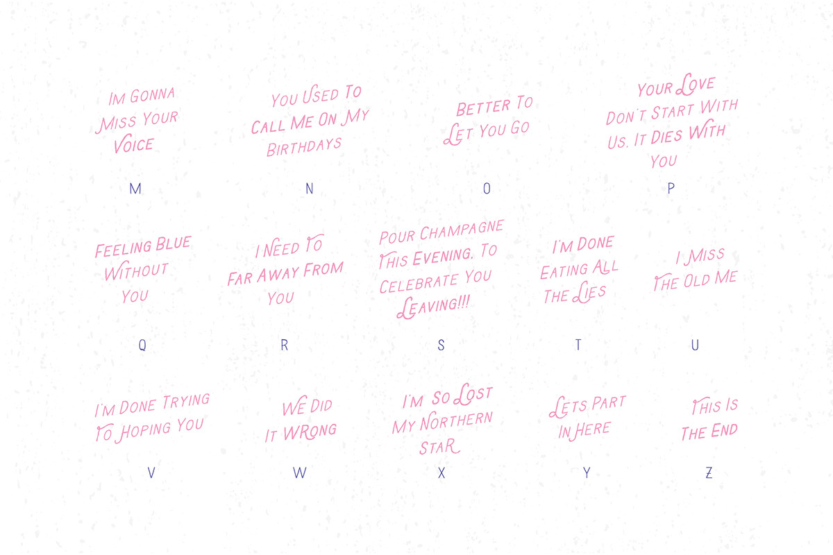 Broke Up Fake Love Dingbats preview 3