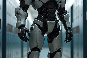 Chrome Armored Knight Of Future Scho, a Photo by LOGOCREATIVE