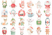 Watercolor Cute Christmas Clipart Bu, an Illustration by Daily.Designs (Thumbnail 5 of 5)