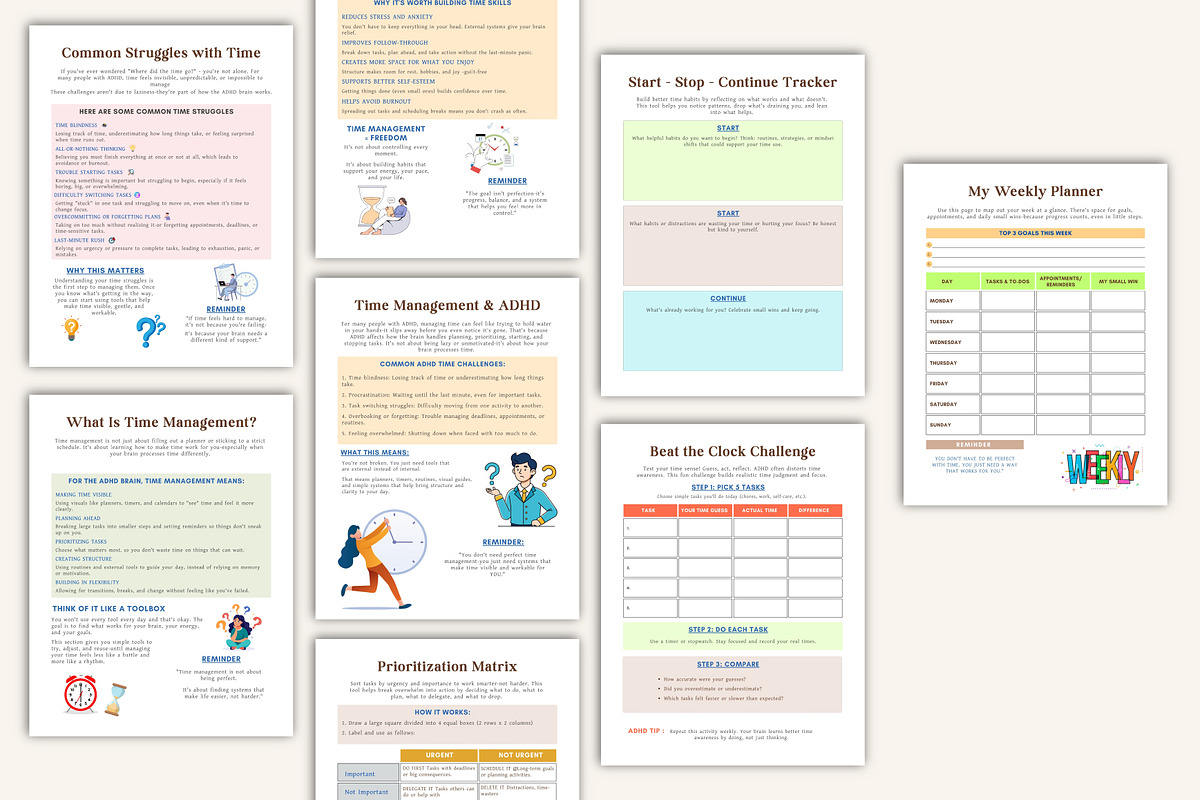 ADHD Time Management Worksheets