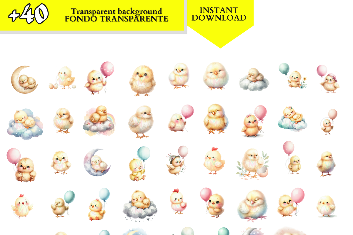 Cute Chick Clipart Chicken Baby png, an Animal Illustration by VM PARTYS  BY TAIRUMA (Photo 8 of 10)