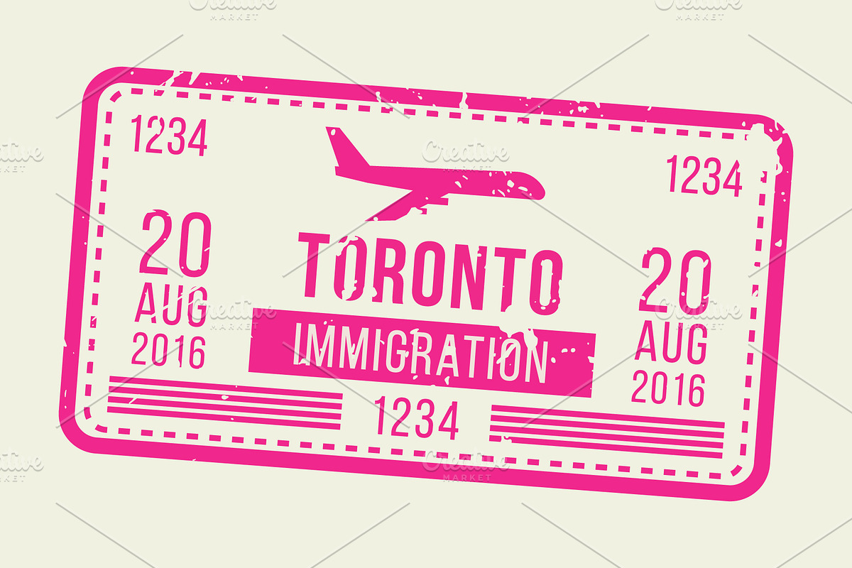 Passport Stamps & Travel Visa Signs, a Transportation Illustration by Kaushal Jangid (Photo 7 of 14)