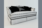 classic sofa with pillows, a Furniture 3D Model by 3Dpapa (Thumbnail 2 of 4)